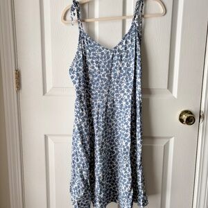 Gap Women's Blue and White Summer Dress